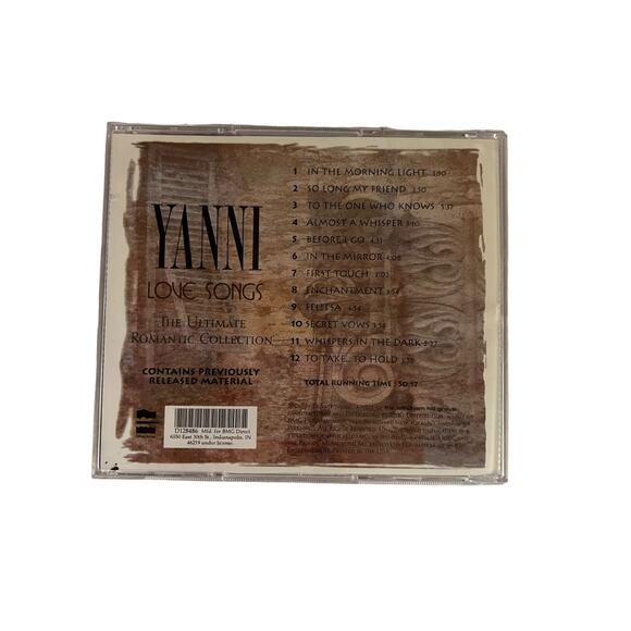 Yanni Love Songs the Ultimate Romantic Collection CD Used - Picture 3 of 3